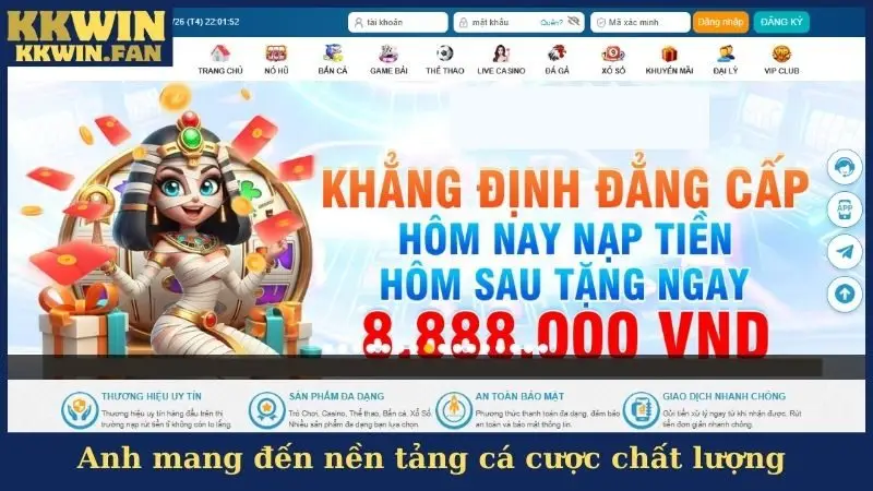 Anh mang đến nền tảng cá cược chất lượng 