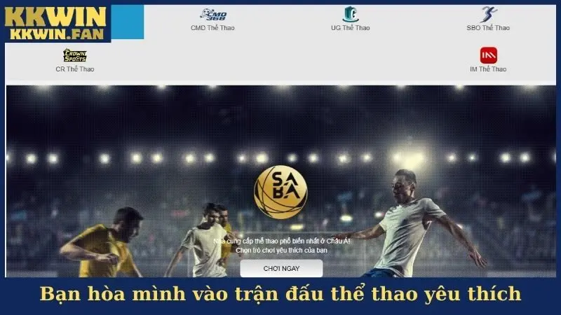 Bạn hòa mình vào trận đấu thể thao yêu thích