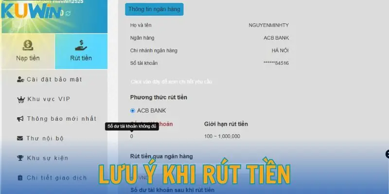 Tổng hợp những lưu ý khi quyết định lấy tiền