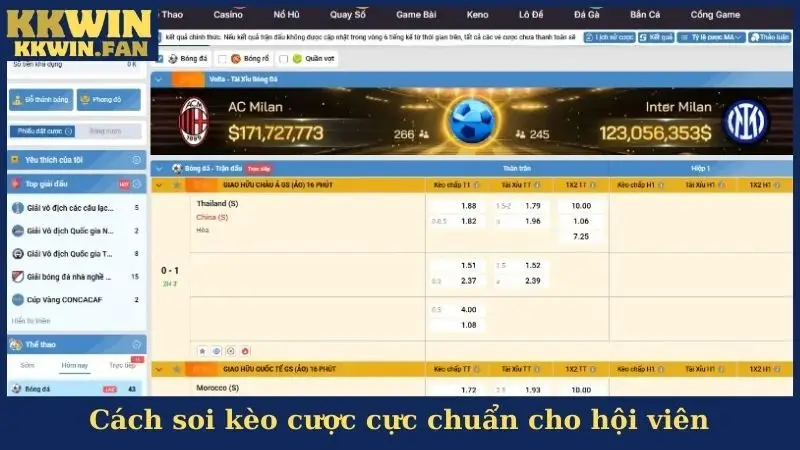 Cách soi kèo cược cực chuẩn cho hội viên