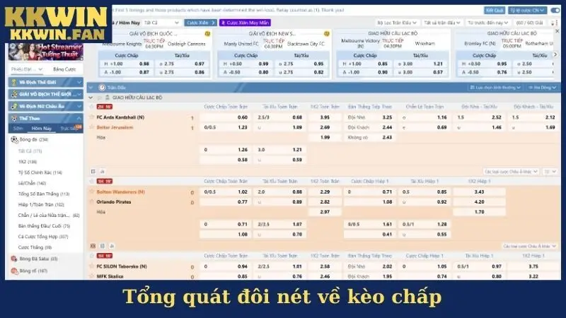 Tổng quát đôi nét về kèo chấp